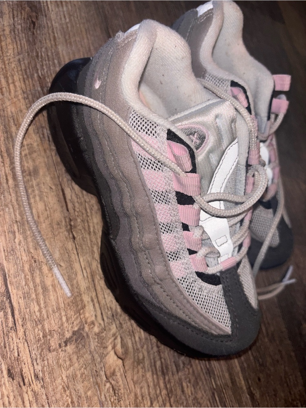 Nike Women's Pink, Gray & Black Layered Sneakers